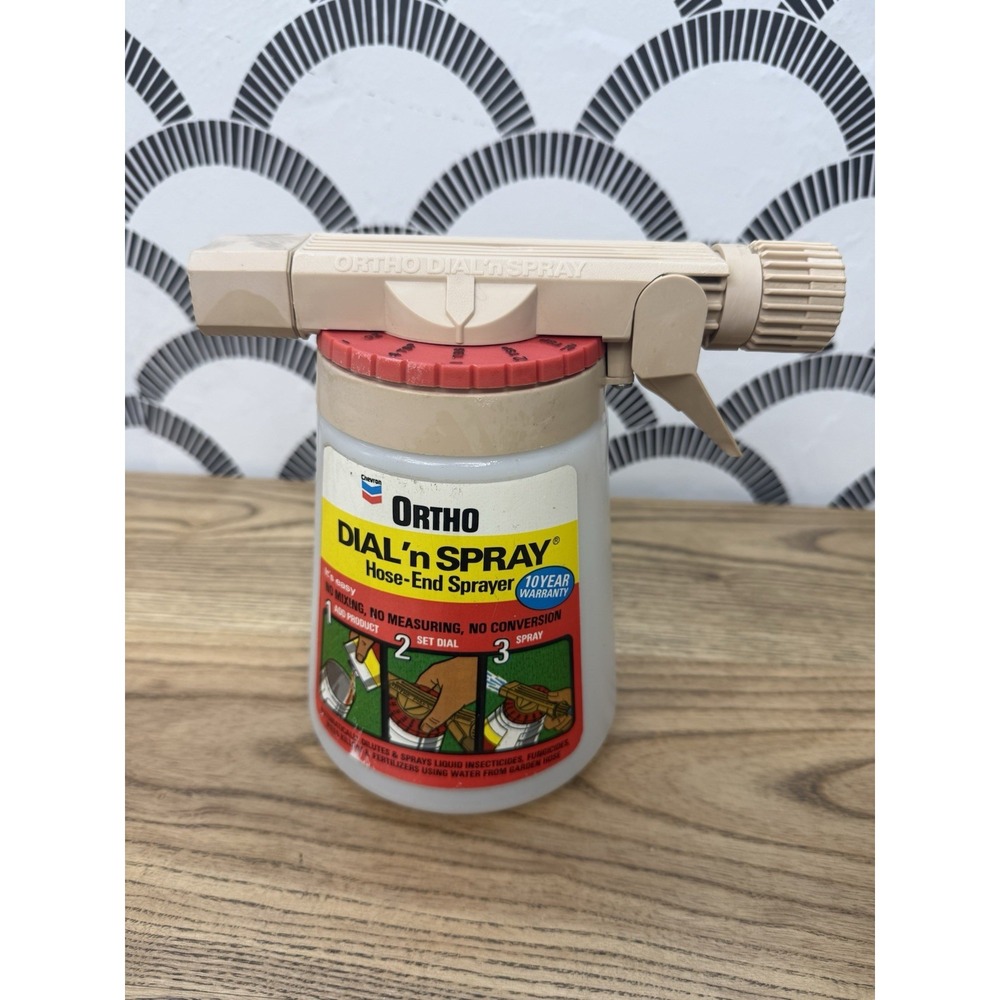 GENUINE Ortho Dial N Spray Multi-Use Hose-End Plastic Garden Lawn Sprayer Bottle